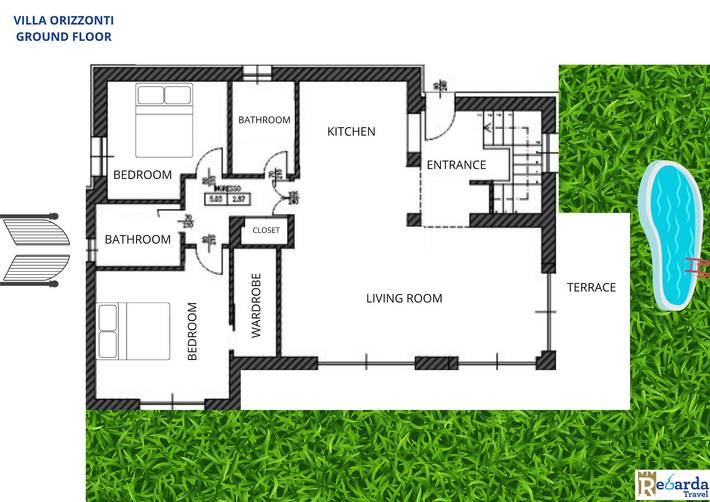 Villa per 8 persone, con giardino e sauna nonché vista lago in Bardolino