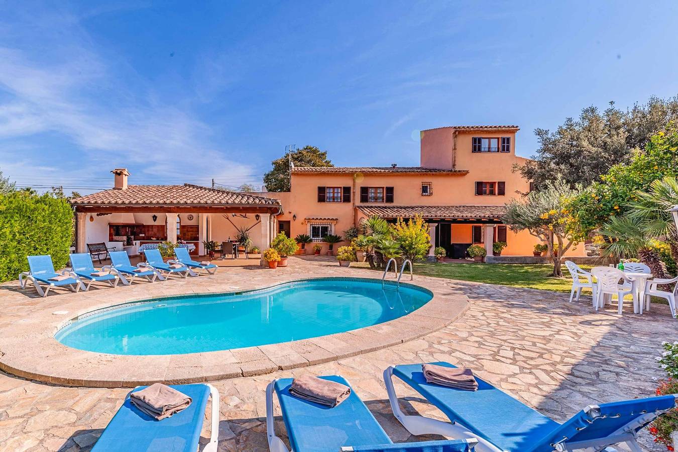 Villa für 8 Personen mit Garten in Pollença Stadt, Pollença