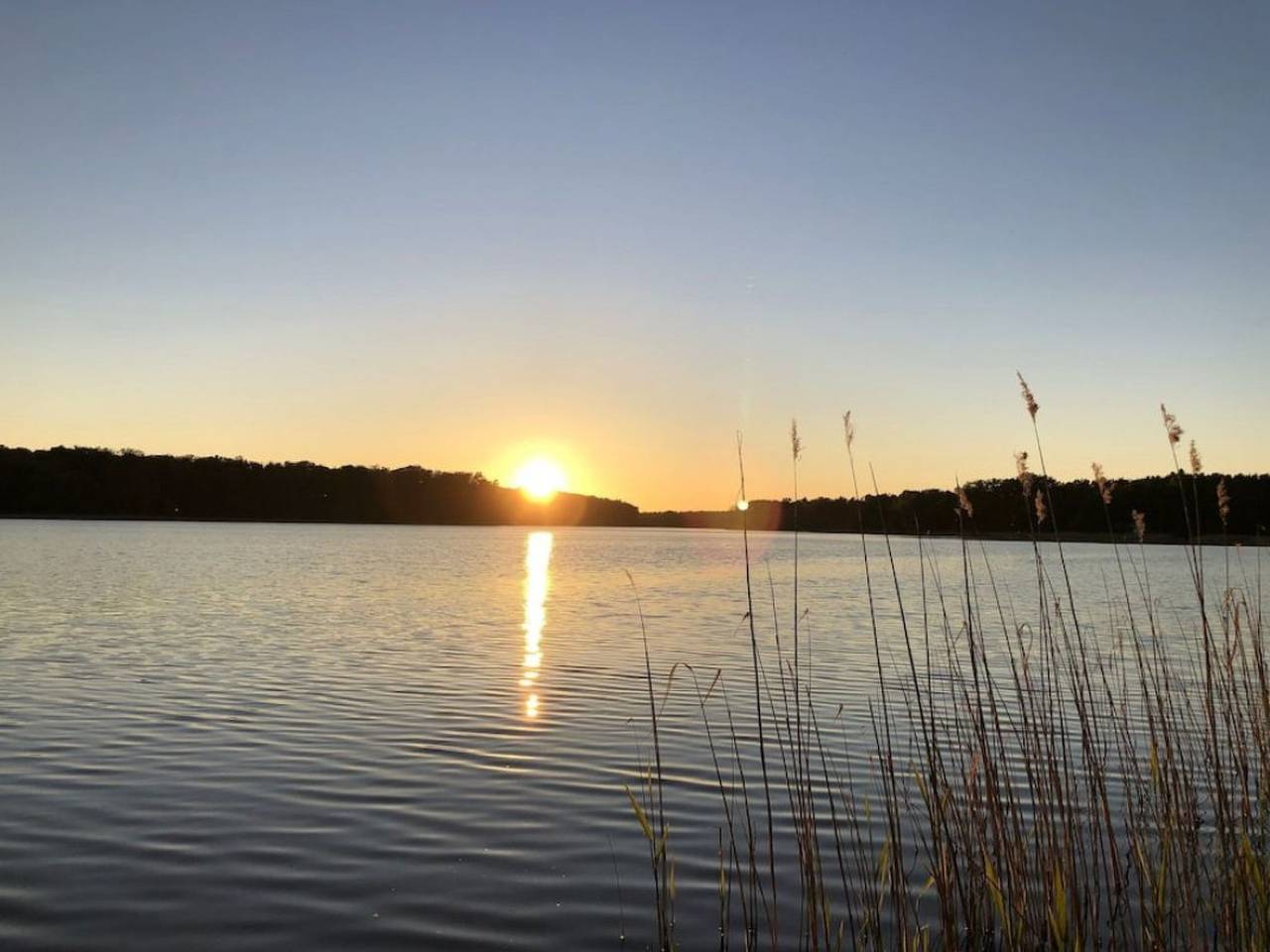 Reetdach Ferienhaus am Lübbesee Sauna Bootsteg neu in Milmersdorf, Barnimerland Region