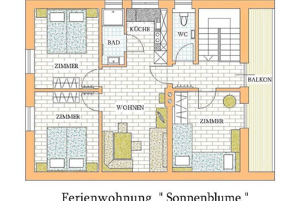 Ferienwohnung Sonnenblume/3 Schlafräume/Dusche/Wc - Ferienhof Kandler in Roßleithen, Totes Gebirge