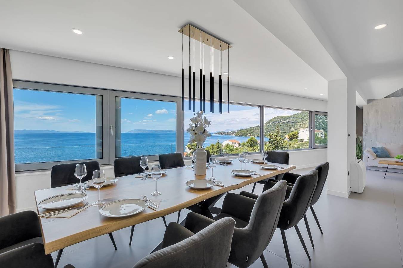 Cijeli apartman, Četverosobni apartman s terasom i pogledom na more Drašnice, Makarska A-21341-b in Drašnice, Makarska rivijera