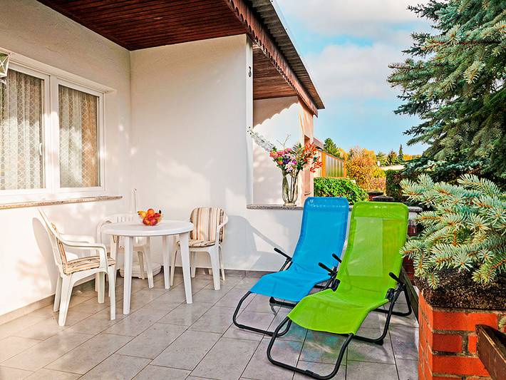 Ferienhaus für 4 Personen, mit Terrasse am Plauer See