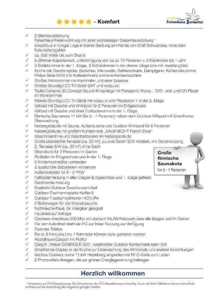 Ferienhaus für 10 Personen, mit Garten und Whirlpool sowie Terrasse, mit Haustier in Kalkhorst - 4