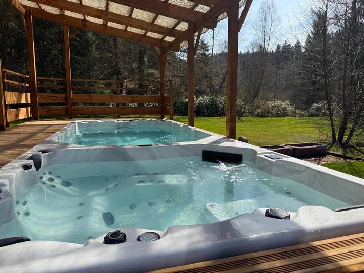 Location de vacances pour 14 personnes, avec jardin et piscine ainsi que vue et sauna, animaux acceptés à Jeanménil - 3