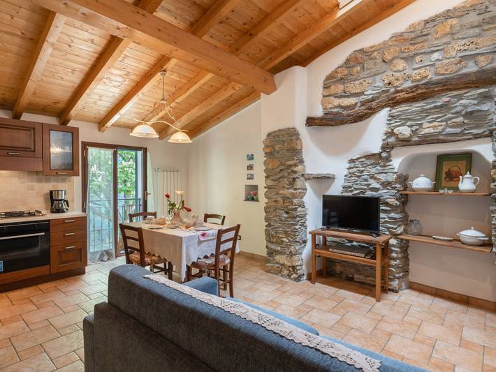 Ferienhaus für 4 Personen, mit Terrasse und Garten in Prelà - 4