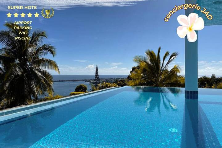 Location de vacances pour 2 personnes, avec piscine et jardin à Papeete
