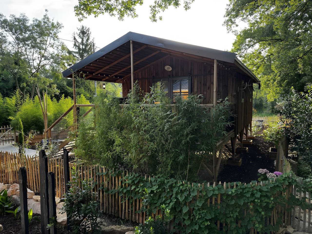 Hütte 'L'arbousier' mit privater Terrasse, Garten und Klimaanlage in Clermont-l'Hérault, Lodève und Umgebung