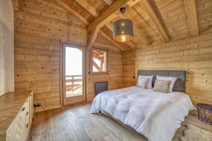 Chalet Face Au Mont-blanc: avec vue imprenable sur les montagnes, proche Megève in Sallanches, Pays du Mont-Blanc