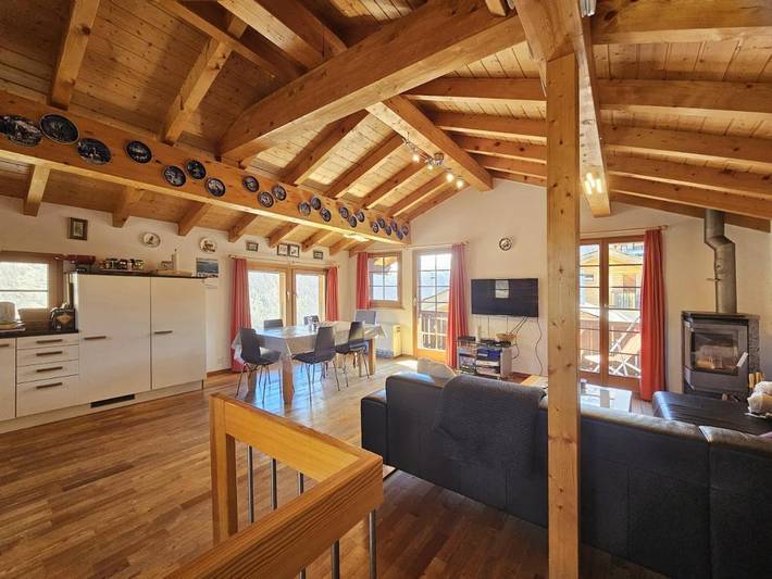 Chalet für 6 Personen, mit Balkon in Saas-Fee