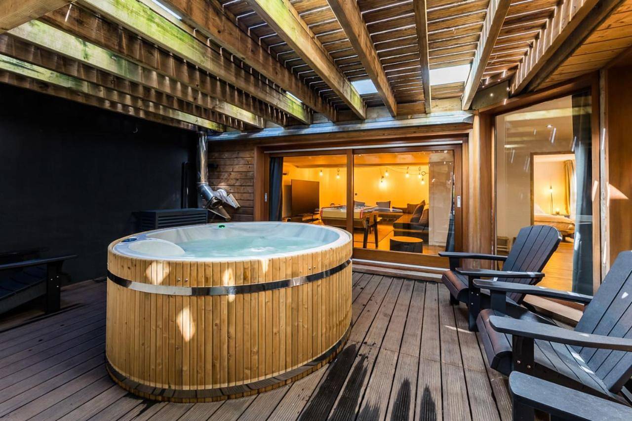 Kabane Keyweek Villa pool spa sauna downtown in Biarritz, Region de Bayona