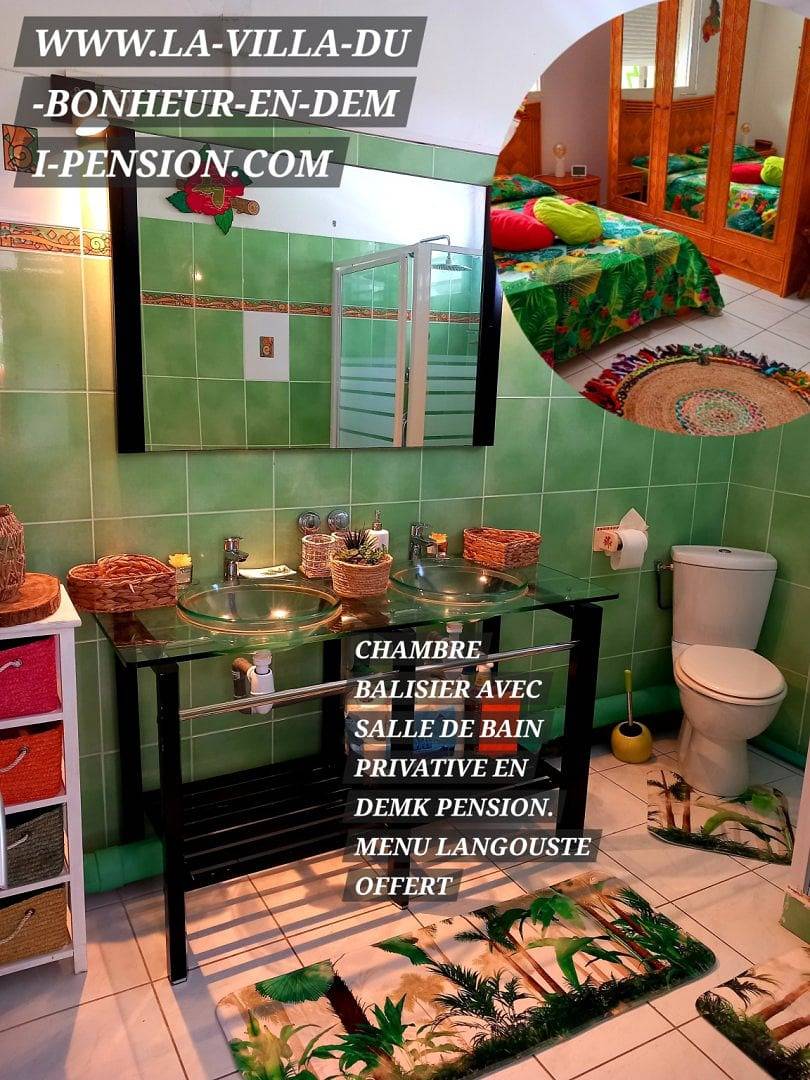 3 Chambres d'hôtes avec petits déjeuners et dîners inc - Chambre Balisier avec salle de bain privative in Cocoyer, Le Gosier