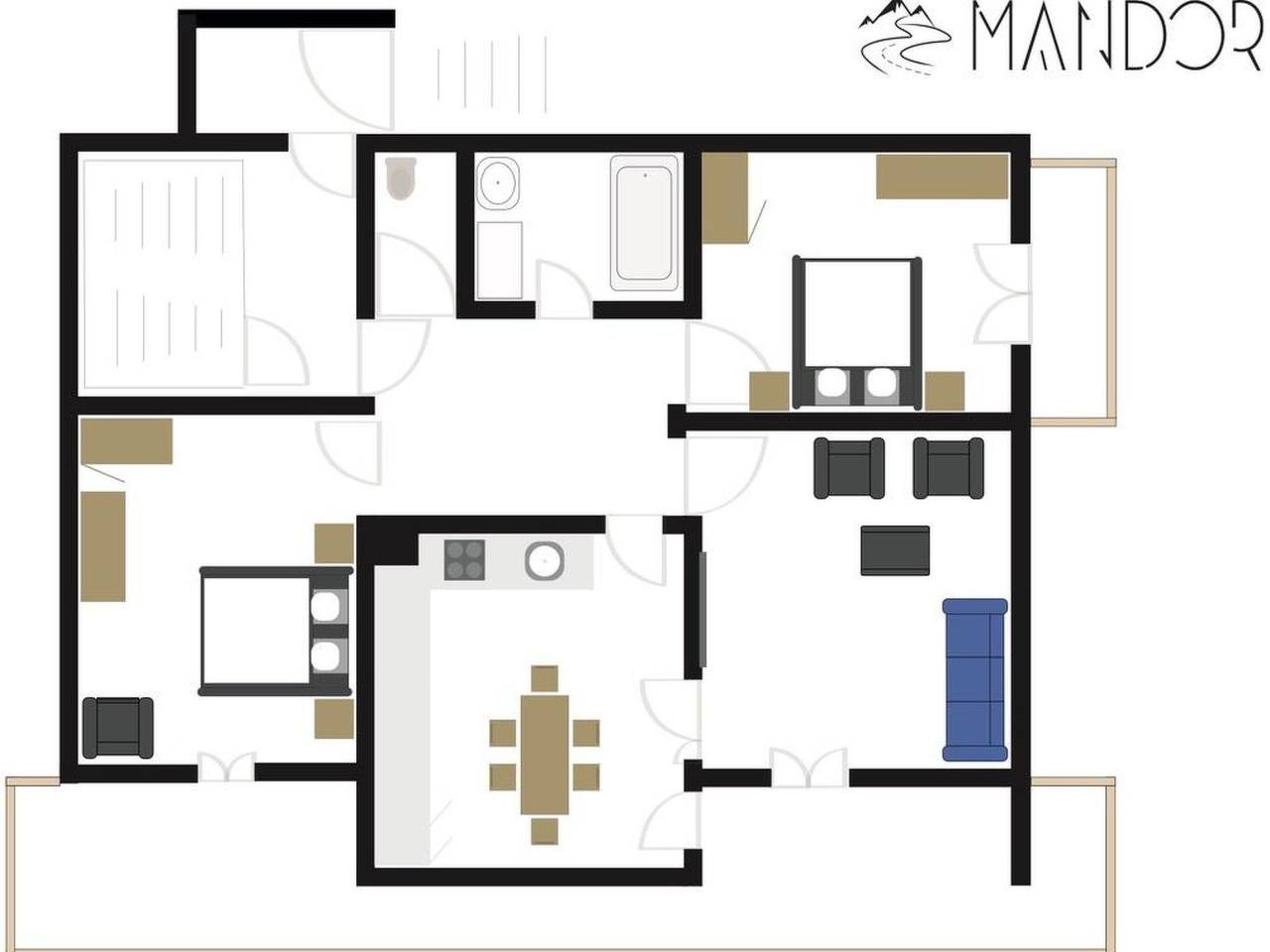 Appartement entier, Almenrausch Eg in Saas-Almagell, Alpes valaisannes