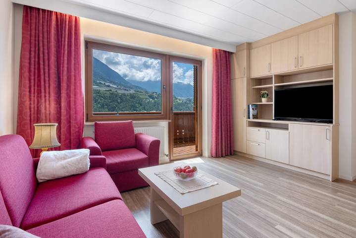 Ferienwohnung für 3 Personen, mit Balkon und Garten