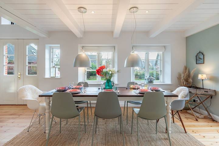 Ferienhaus für 6 Personen, mit Terrasse und Garten sowie Sauna und Ausblick in Osterhever - 4