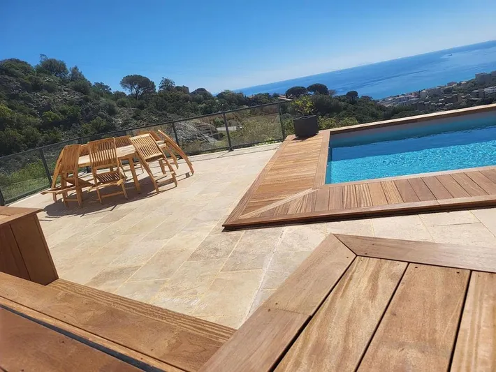 Ferienwohnung für 4 Personen, mit Terrasse und Pool sowie Ausblick - 1