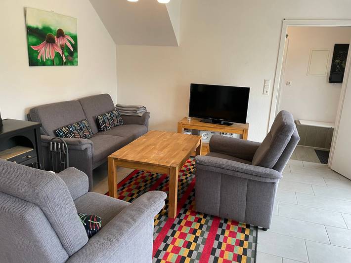 Ferienhaus für 7 Personen, mit Garten