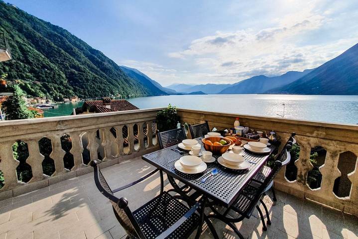 Gîte pour 4 personnes, avec jardin à Argegno