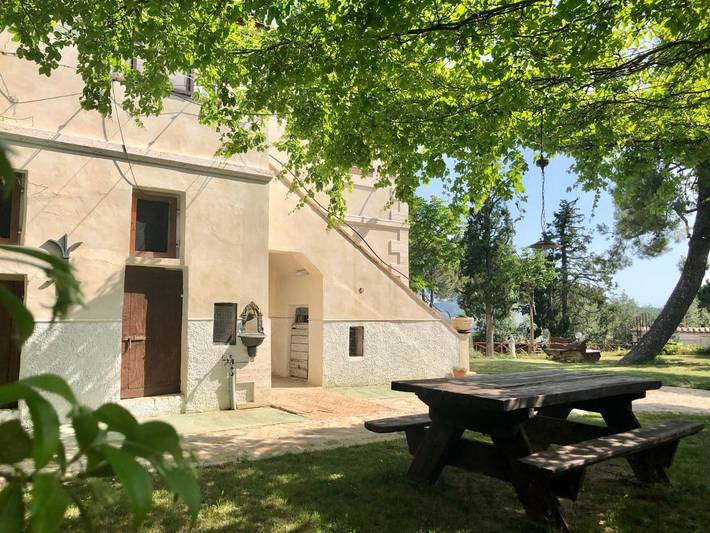 Ferienhaus für 6 Personen, mit Balkon und Terrasse sowie Garten und Ausblick