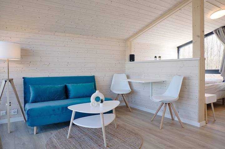 Ferienhaus für 3 Personen, mit Sauna und Whirlpool sowie Garten und Terrasse am Bärwalder See