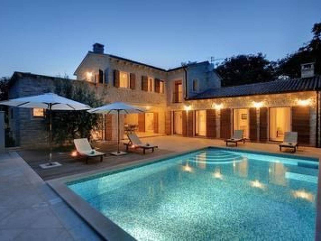 Ferienvilla "Nina" mit Blick auf das Wasser in Karigador, Općina Brtonigla