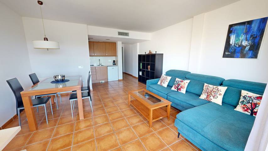 Location de vacances pour 6 personnes, avec balcon ainsi que jardin et bassin pour enfant, adapté aux familles à El Perelló - 4