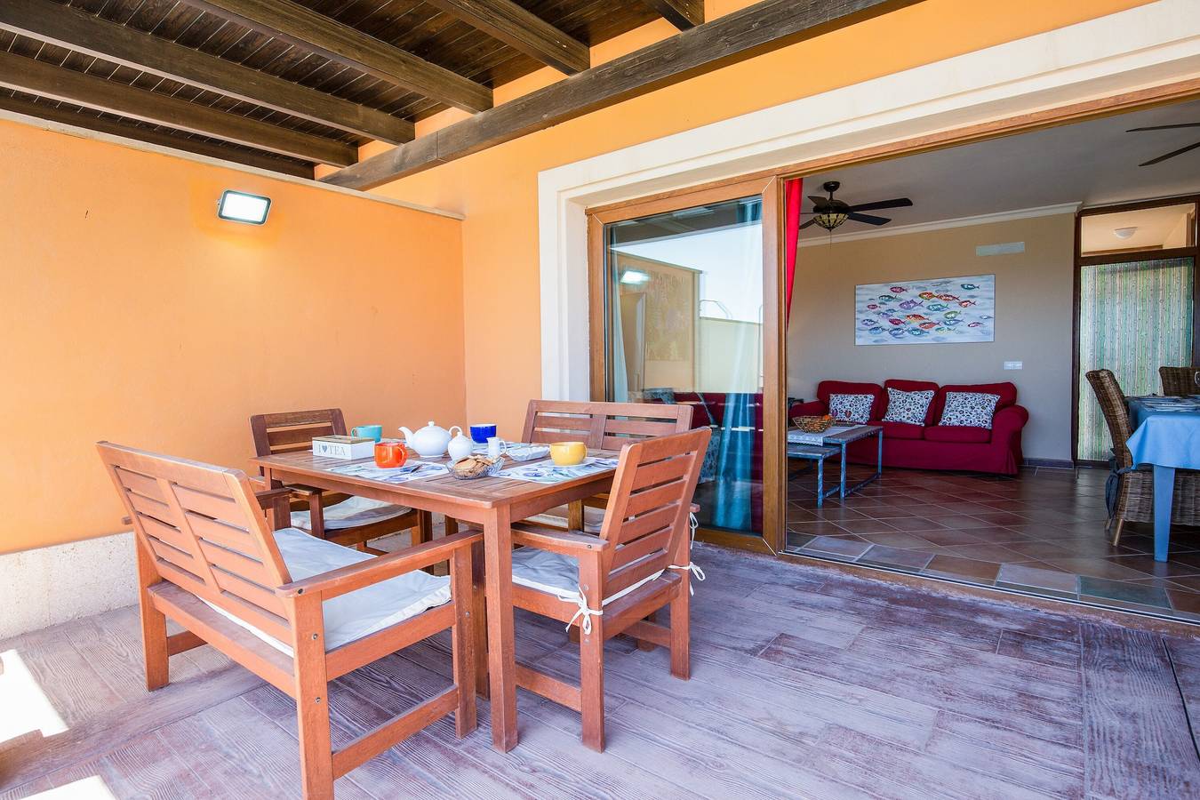 Vacation Home 'Villa Mia' with Sea View, Garden, Pool & Wi-Fi in Caleta de Fuste, Antigua