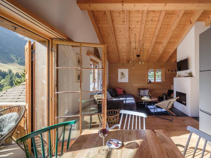 Ganze Wohnung, Blue Alpine Lodge in Tschamut, Tujetsch