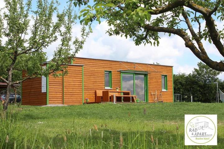 Ferienwohnung für 4 Personen, mit Terrasse und Sauna sowie Ausblick in Fladungen