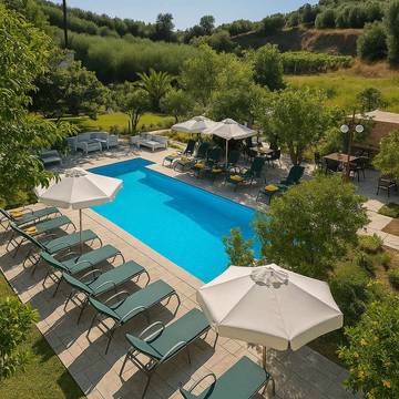 Ferienwohnung für 4 Personen, mit Garten und Pool in Rethymnon