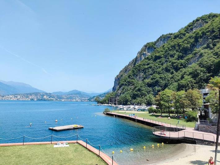 Appartement de vacances pour 2 personnes, avec Balcon ainsi que Vue et Vue sur le lac