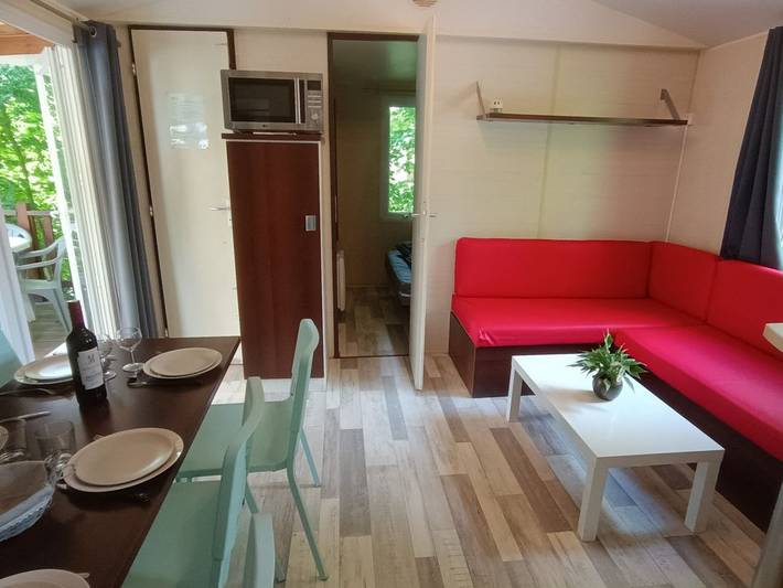 Mobil home pour 6 personnes, avec piscine et terrasse à Gotein-Libarrenx - 2