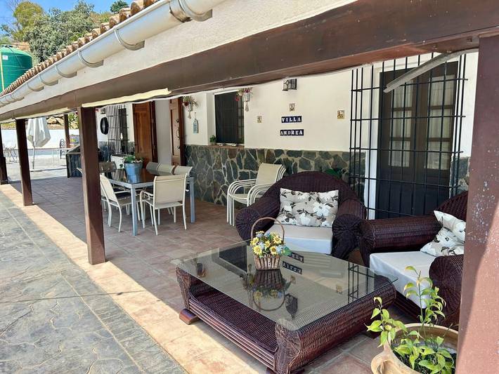 Villa Andrea Comares with Private Terrace, Garden, and Wi-Fi in Comares, Cordillera Penibética