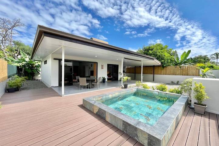 Maison de vacances pour 3 personnes, avec piscine et jardin