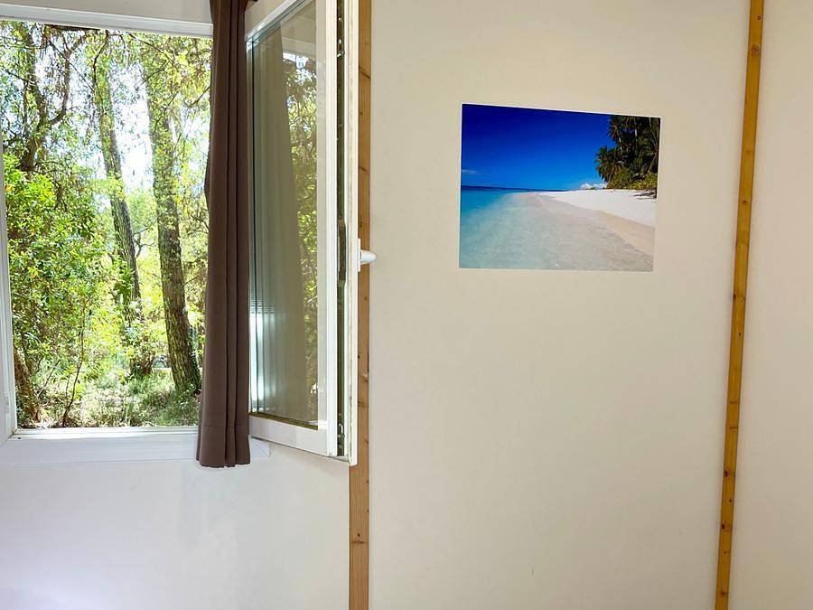 Camping Espace Blue Ocean - Chalet 5 personen - Chalet Indo 4/5p - 2 Schlafzimmer - Tv - Klimaanlage in Ondres, Dax und Umgebung