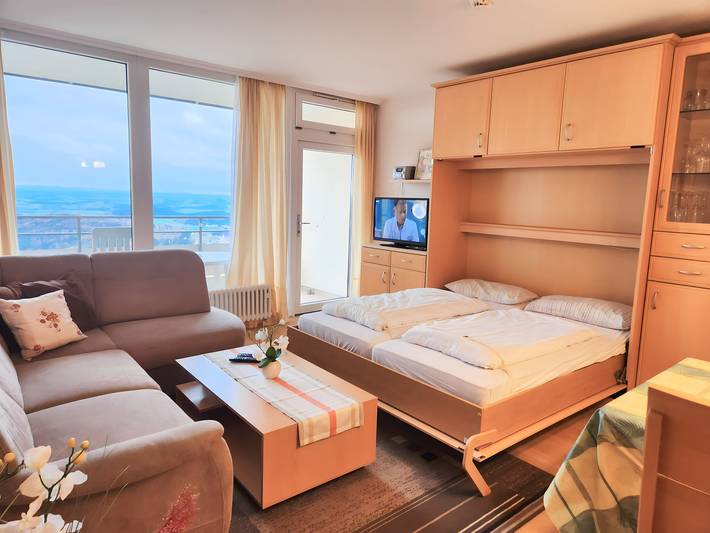 Ferienwohnung für 5 Personen, mit Balkon und Pool sowie Sauna und Garten, mit Haustier in Freyung