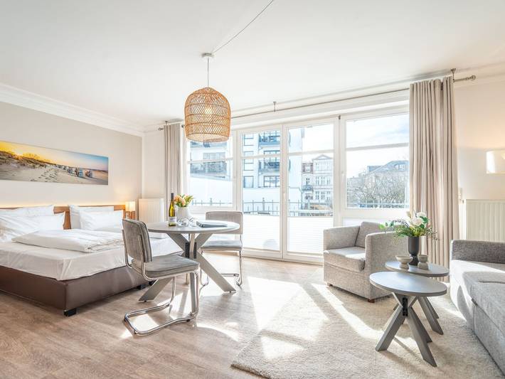 Ferienwohnung für 2 Personen, mit Balkon und Sauna in Ahlbeck