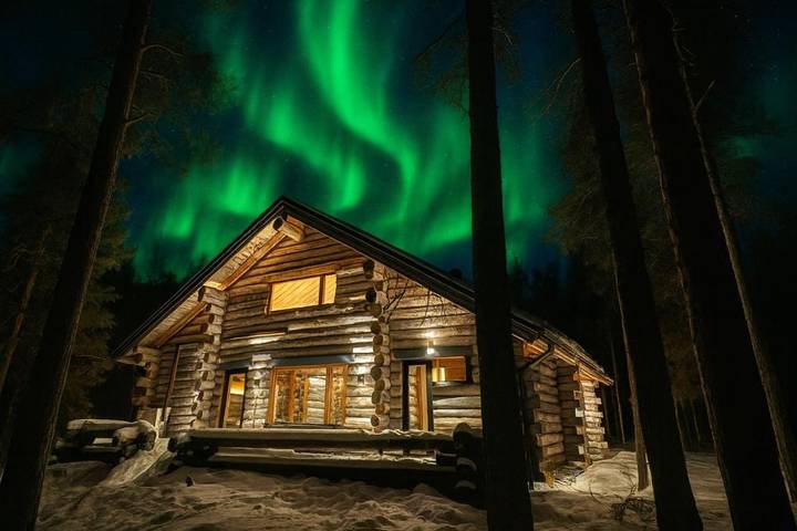 Hütte für 14 Personen, mit Garten und Sauna sowie Ausblick, mit Haustier in Finnland