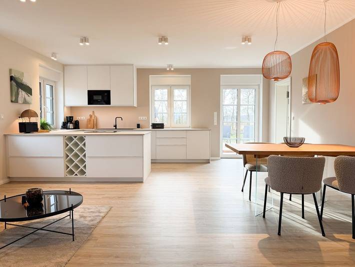 Ferienhaus für 4 Personen, mit Ausblick und Garten