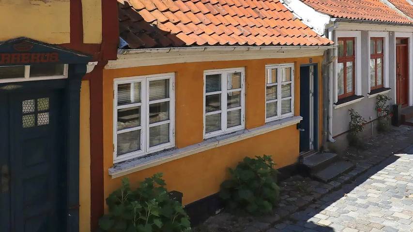 Ferieudlejning for 4 personer, med terrasse, husdyr tilladt i Ærøskøbing
