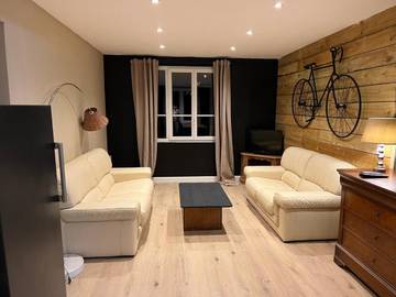 Gîte pour 4 personnes, avec jardin ainsi que vue et terrasse à Le Mesnil-Amand