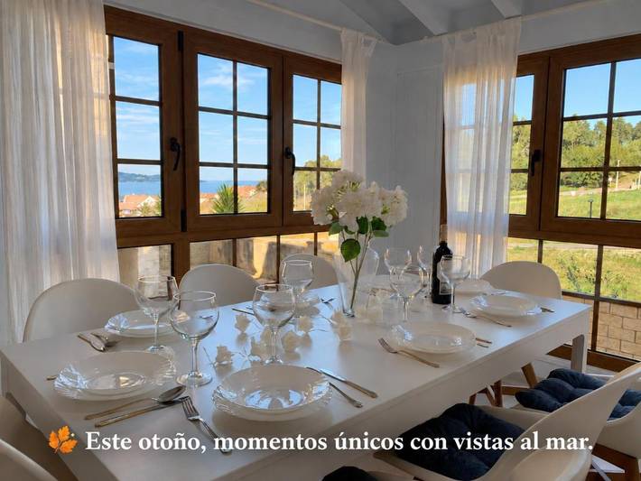 Apartamento para 12 personas, con Jardín y Vistas en Somo