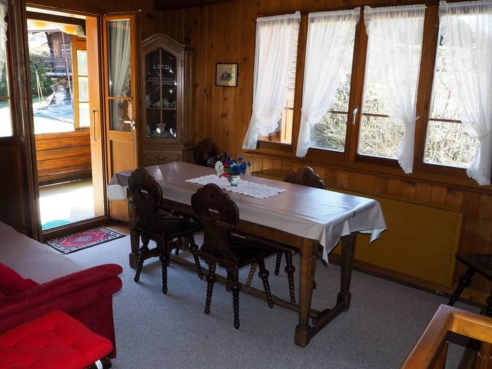 Freliettes n° 14, Hütte neben dem Schneegarten in Chalais (Schweiz), Walliser Alpen