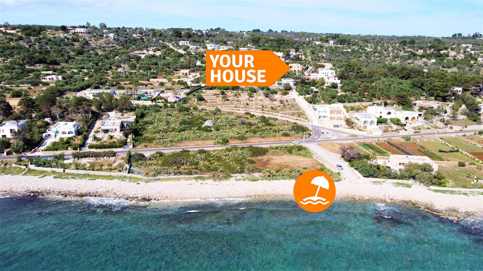 5 Min. zu Fuß zum Meer - großes Haus mit Pool in Torre Vado, Golf von Tarent