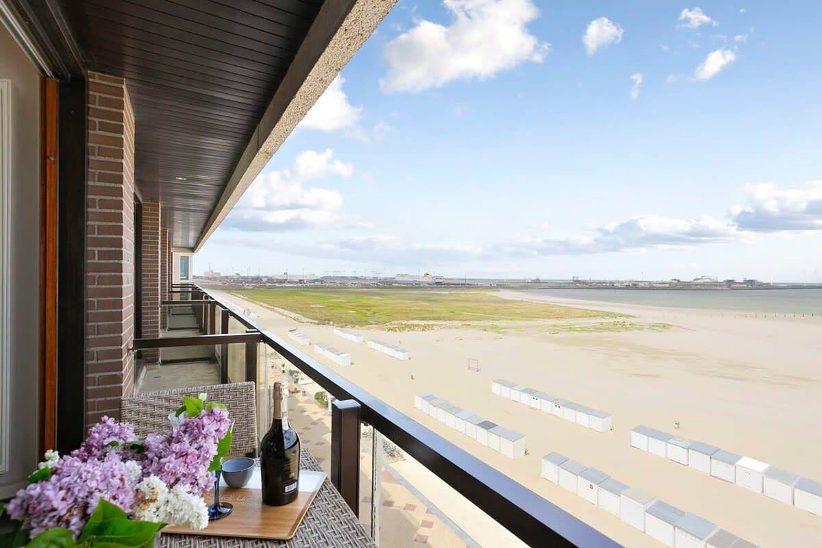 Gehele studio, Studio voor 4 personen met balkon/terras in Knokke-Heist, Belgische Kust