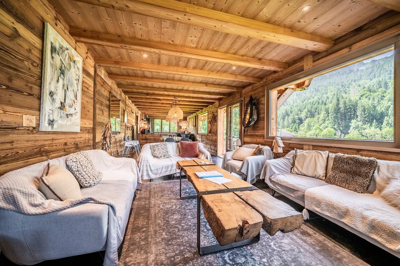 Chalet 'Robert Folliet - 15p' avec vue sur la montagne, terrasse partagée et Wi-Fi in La Chapelle-d'Abondance, Les Portes du Soleil
