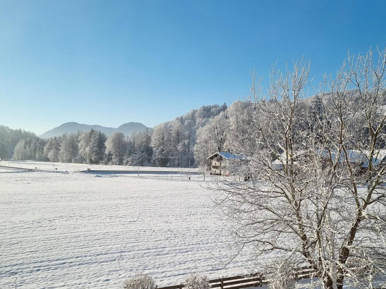 Ganze Wohnung, Ferienwohnung 'Am Alpenrand' mit Bergblick, Balkon und Wlan in Siegsdorf, Chiemgauer Alpen
