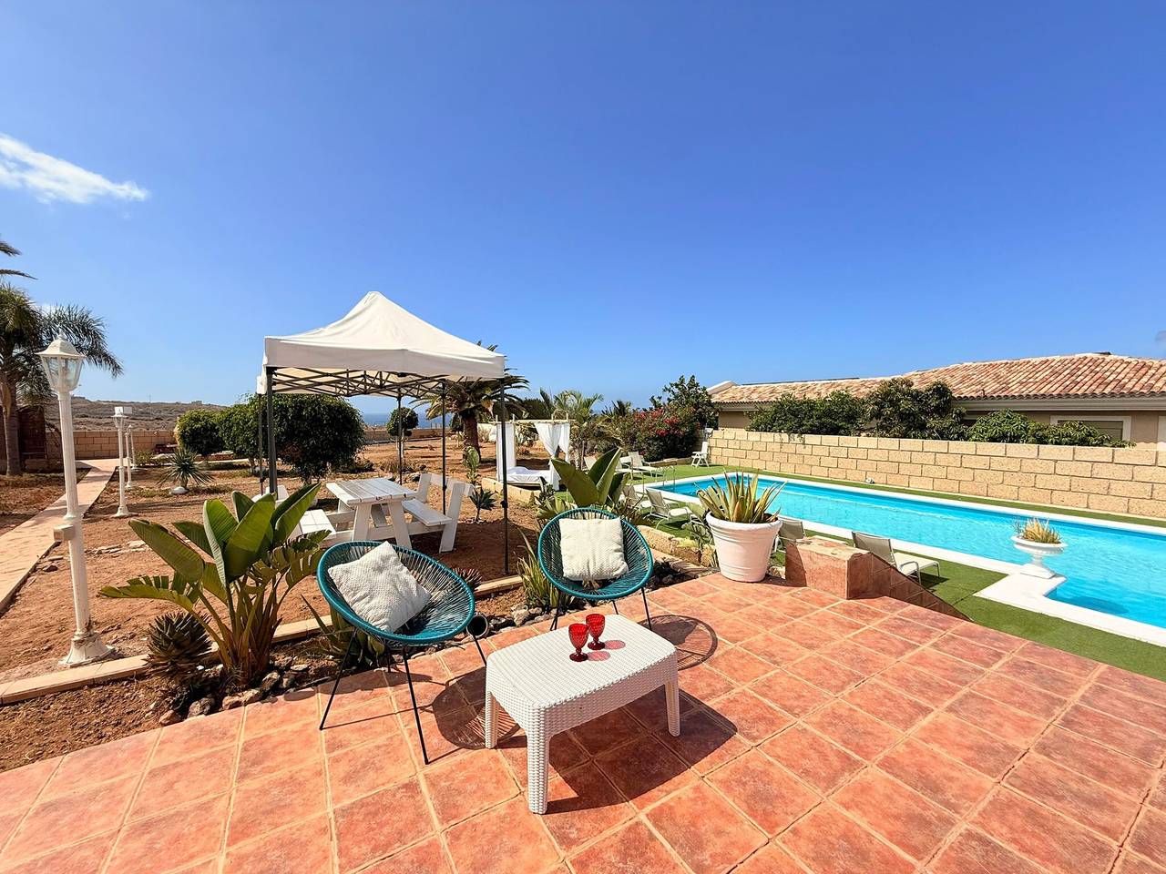 Vivenda de Férias 'Luxury El Mirador' com Vista Mar, Piscina Privada e Wi-Fi in Playa Paraíso, Adeje