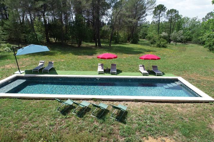 Gîte pour 10 personnes, avec piscine, animaux acceptés à Saint-Paul-en-Forêt - 4