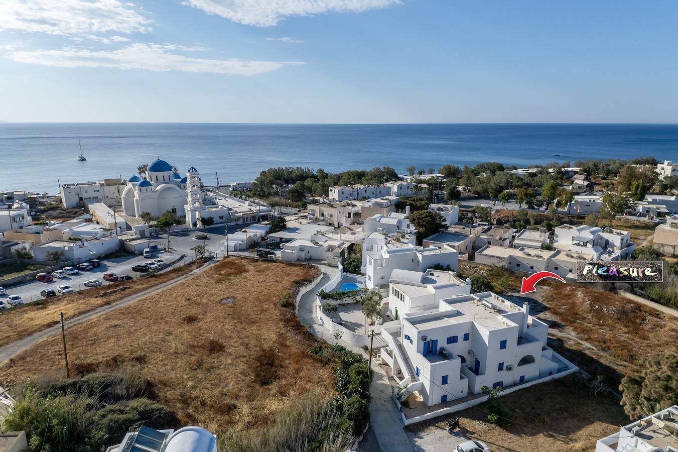 Chambre 'Economy Double 3' avec balcon et climatisation in Perissa, Santorin