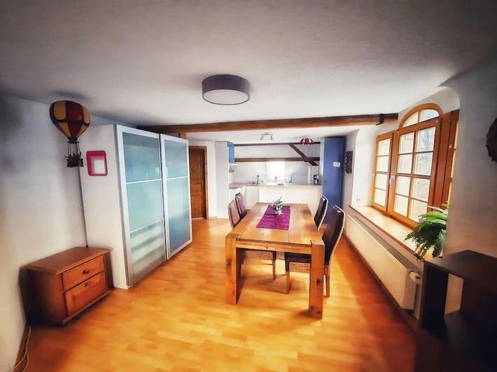 Gîte pour 4 personnes, avec vue, animaux acceptés dans Grossrohrsdorf